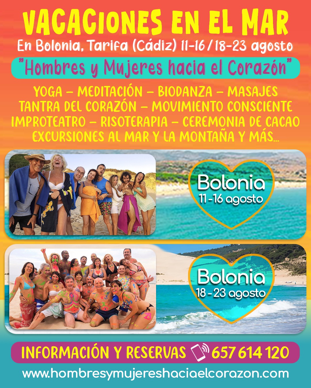 vacaciones en el mar consciente alternativas bolonia tarifa agosto