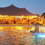 cena-convivencia-piscina-balneario-dama-verde-retiro-verano